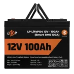 Акумулятор LogicPower LP LiFePO4 для ДБЖ 12V - 100Ah (BMS 100A), пластик — фото 2