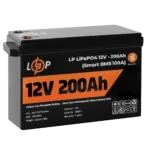 Акумулятор LogicPower LP LiFePO4 для ДБЖ 12V - 200Ah (BMS 100A), пластик — фото 3