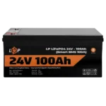 Акумулятор LogicPower LP LiFePO4 для ДБЖ 24V - 100Ah (BMS 100A), пластик