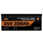 Акумулятор LogicPower LP LiFePO4 для ДБЖ 24V - 200Ah (BMS 100A), пластик — фото 3