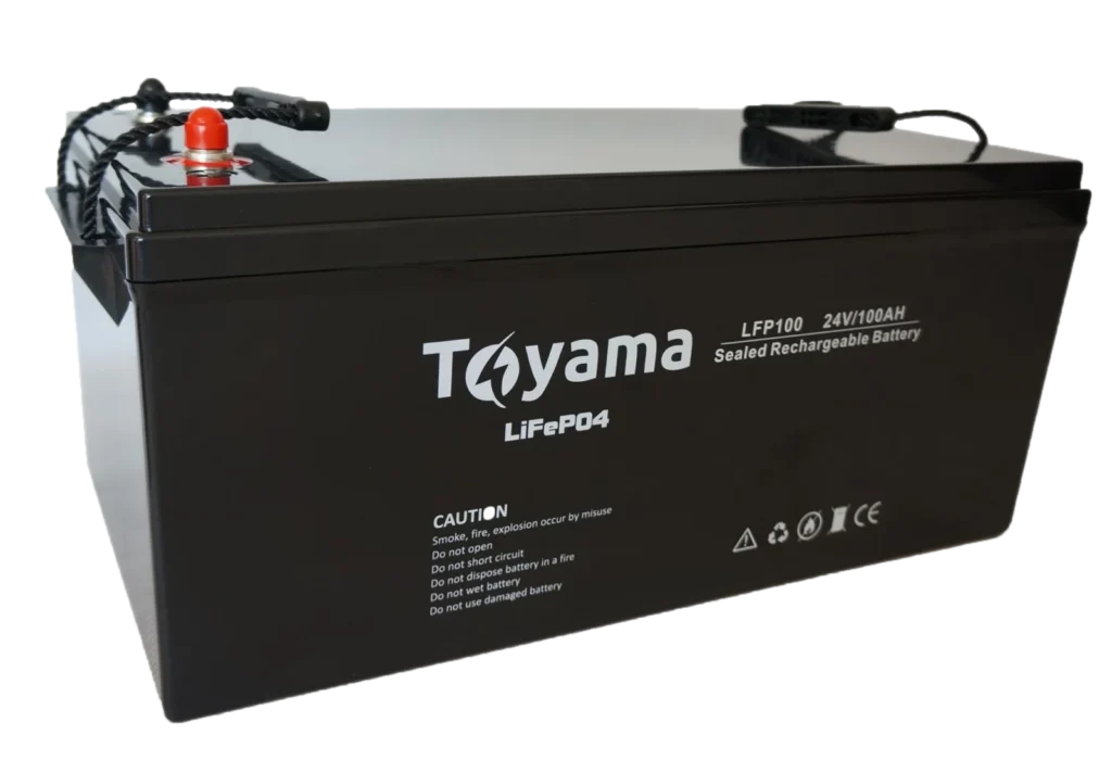 Акумулятор Toyama LiFePO4 25,6 V — 100 Ah LFP100-25,6 (BMS), пластик