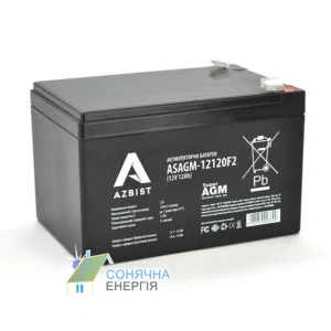 Акумуляторна батарея Azbist ASAGM-12V 12Ah 0F2