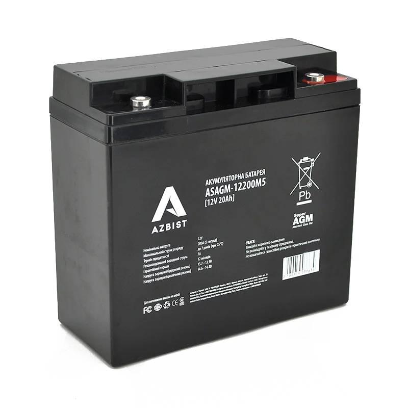Акумуляторна батарея Azbist ASAGM-12V 20Ah 0M5