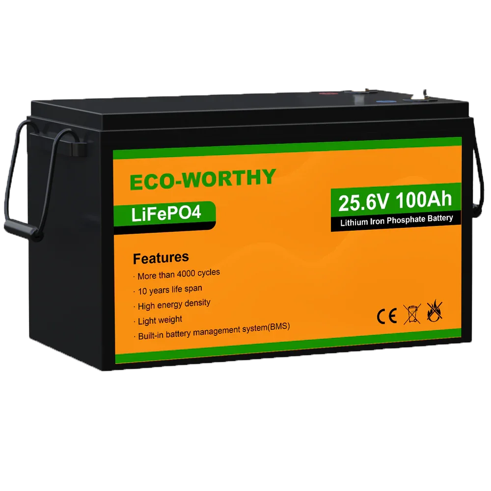 Акумуляторна батарея ECO-WORTHY LiFePO4 24V 100Ah