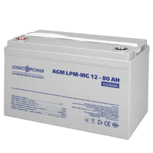 Акумуляторна батарея LogicPower LPM-MG 12V - 80 Ah