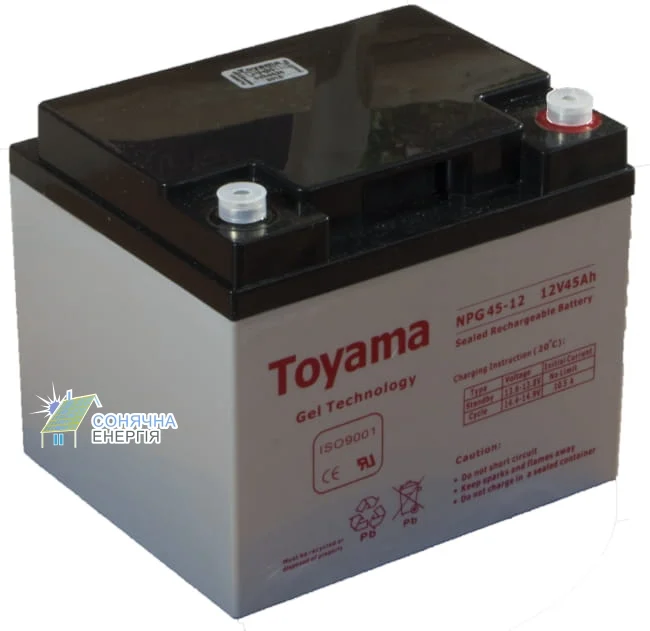 Акумуляторна батарея Toyama NPG45-12