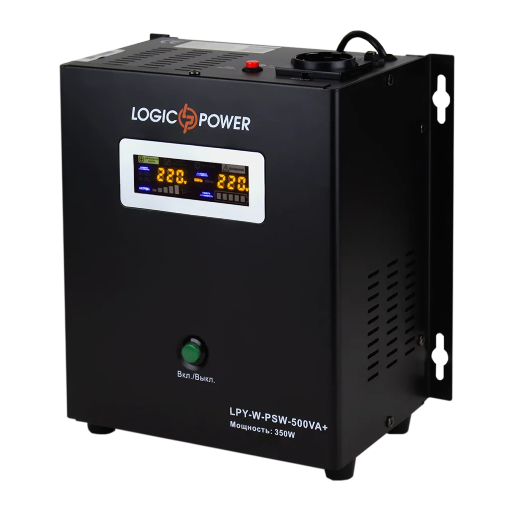 Джерело безперебійного живлення LogicPower LPY-W-PSW-500VA + (350 Вт, 12В)