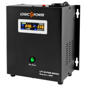 Джерело безперебійного живлення LogicPower LPY-W-PSW-800VA+ (540Вт ) 5A/15A