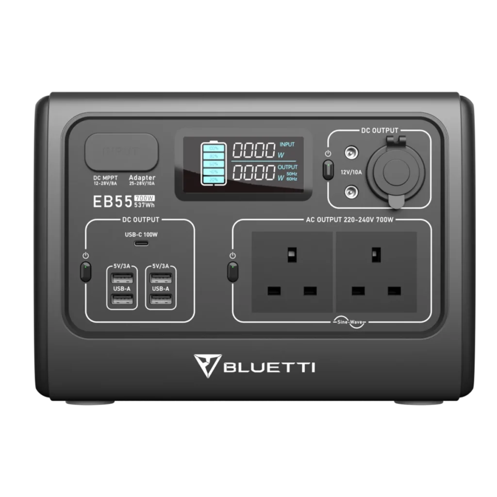 Портативна електростанція Bluetti EB55 700Вт, 537Вт·год